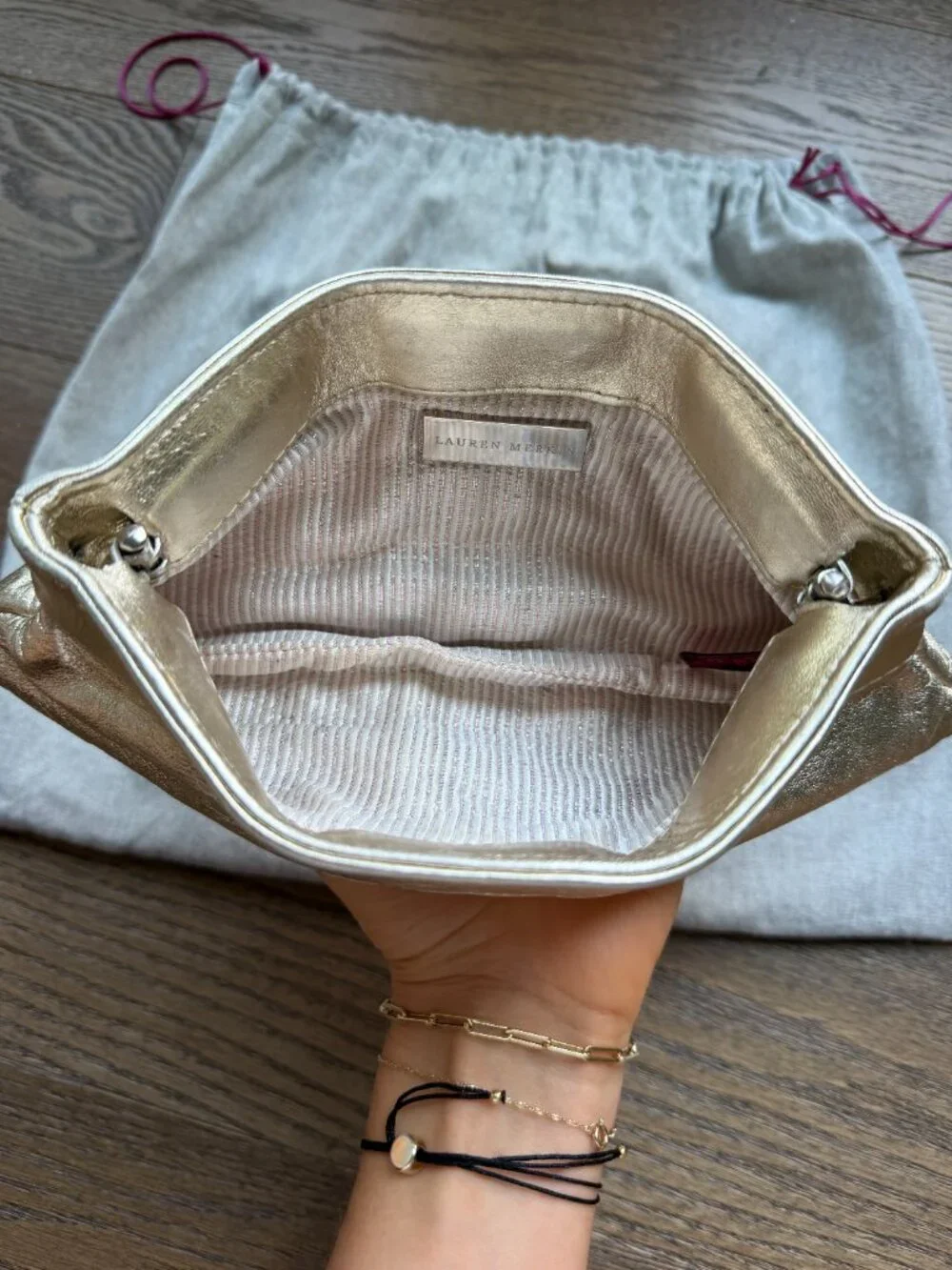 Lauren Merkin Clutch - Gold